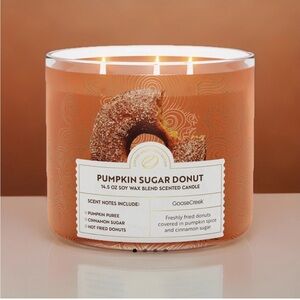 Goose Creek 3-Wick Candle- Pumpkin Sugar Donut  (14.5 oz)